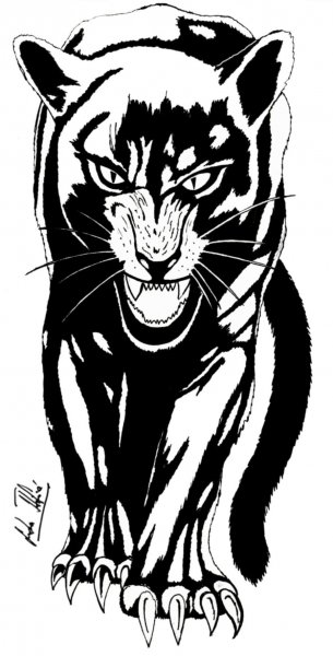 Пантера эскиз