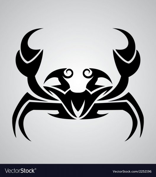 Краб тату эскиз