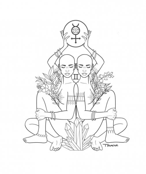 Близнецы эскиз