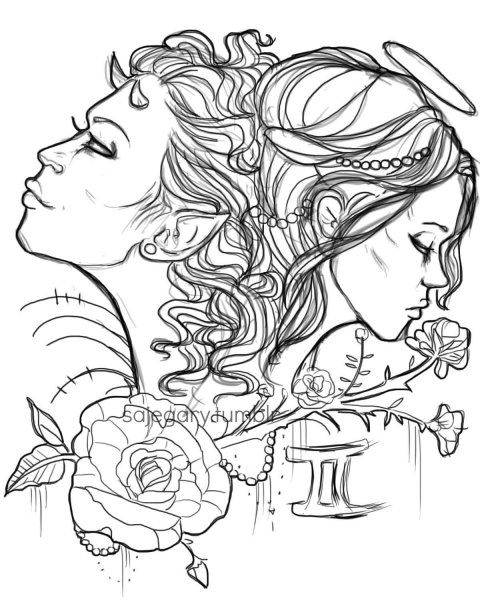 Близнецы эскиз