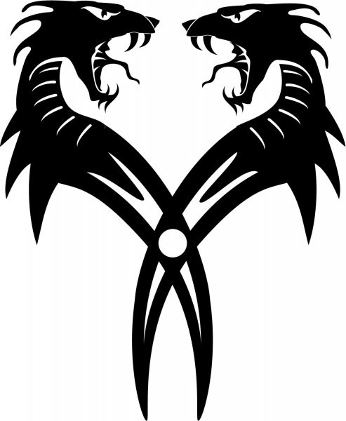 Символ близнецов тату эскиз