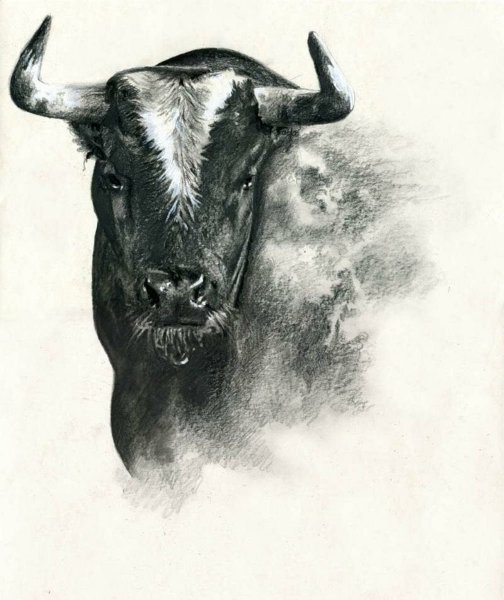 Белый металлический бык 2021