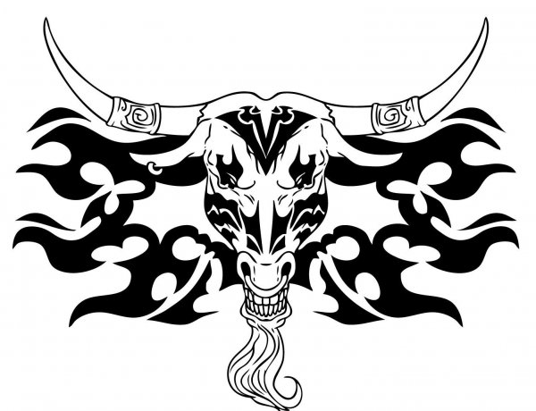 Кельтский бык тату