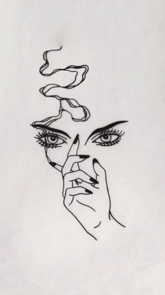 Рисунки чёрной ручкой для срисовки