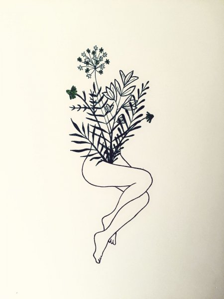 Эстетичные зарисовки карандашом