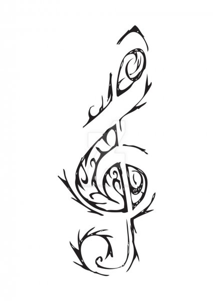 Музыкальные тату эскизы