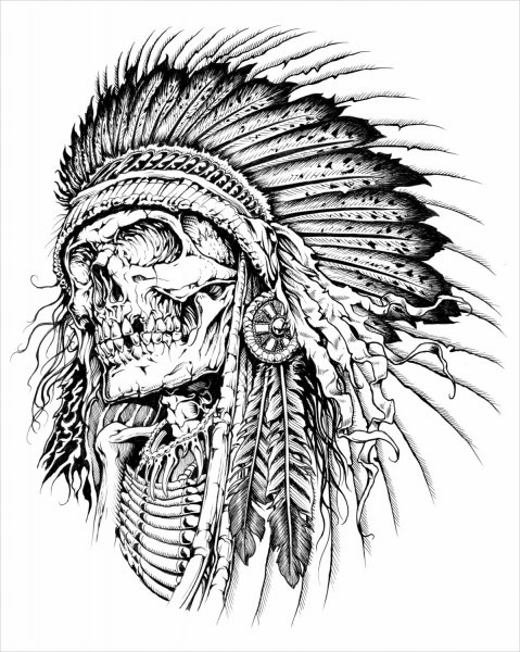 Череп индейца