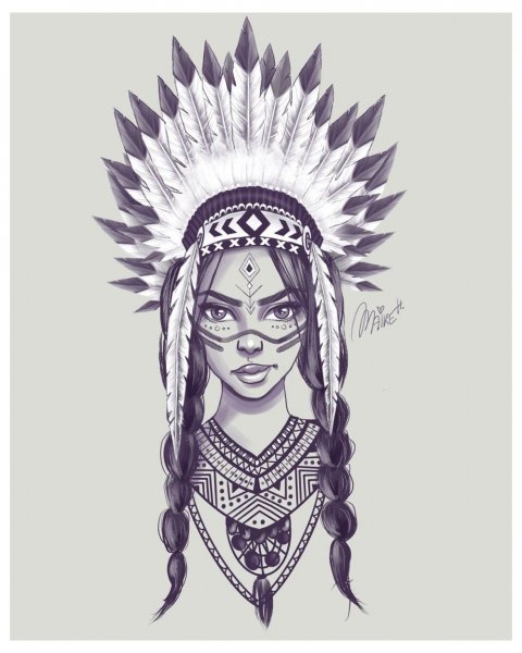 Тату индейцев Чероки