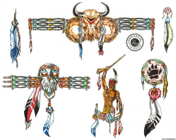 Индейские Татуировки для мужчин