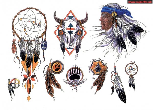 Индейские Татуировки для мужчин