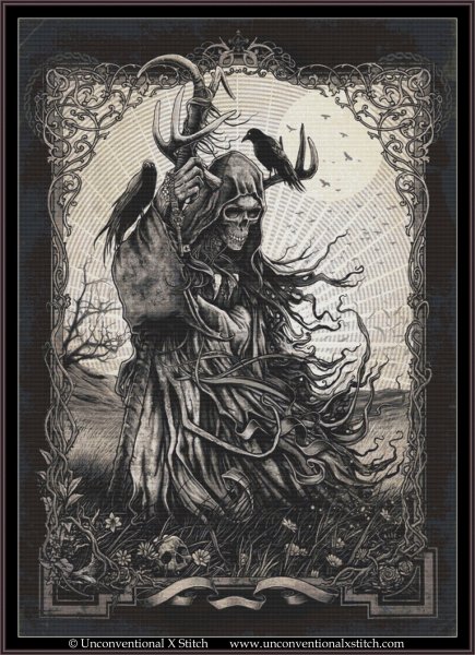 Череп в готическом стиле