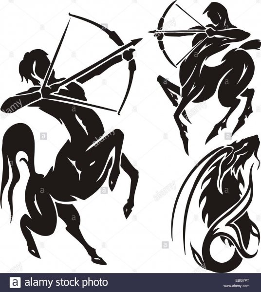 Тату эскизы знаки зодиака Стрелец