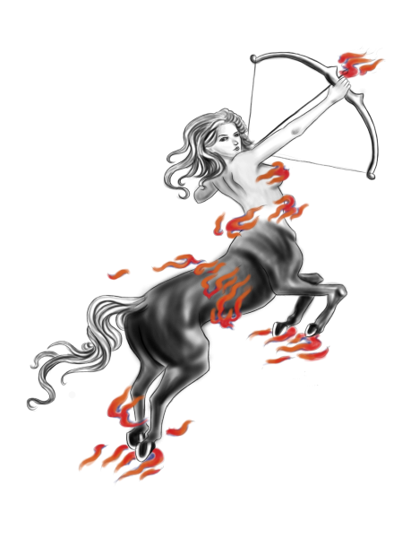 Тату Кентавр Стрелец