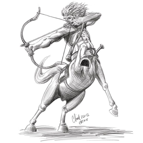 Эскиз Кентавр Стрелец