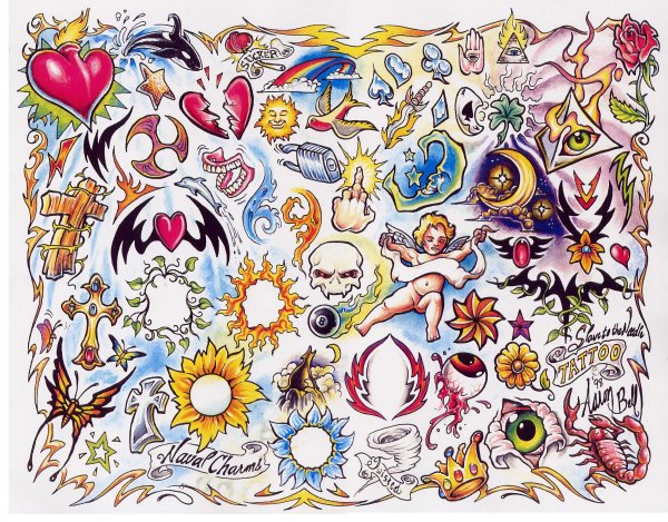 Тату эскизы много