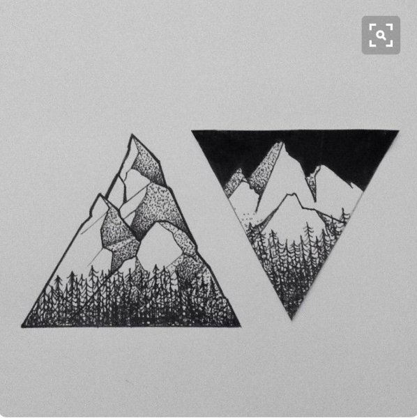 Тату эскизы треугольник