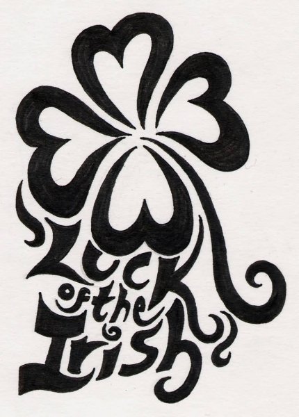 Тату Клевер эскизы на удачу