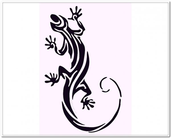 Стилизованная ящерица