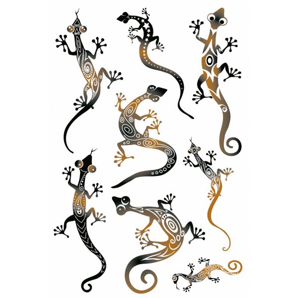 Стилизованное изображение ящерицы