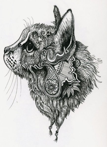 Графический эскиз Лев