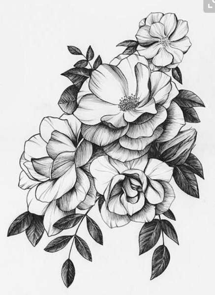 Эскизы тату на белом фоне