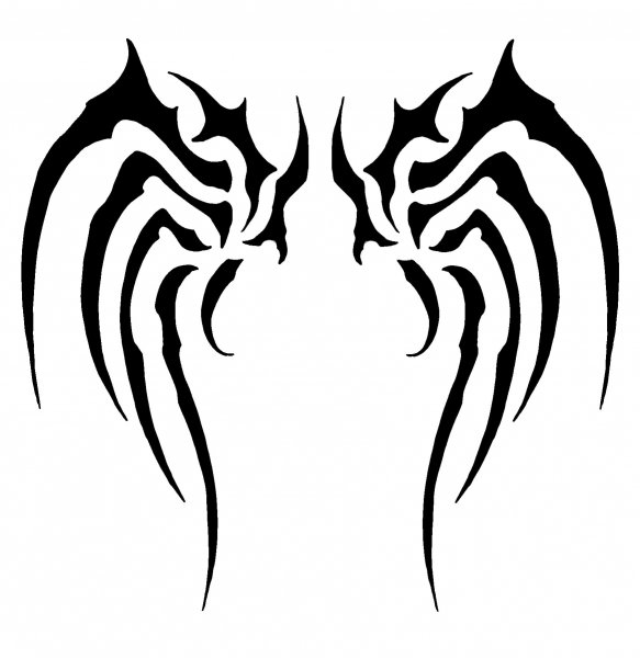 Тату трайбл на поясницу эскизы