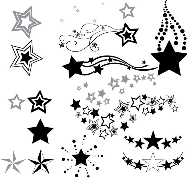 Эскизы татуировок звезды