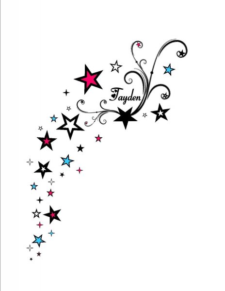 Тату звездочки эскизы