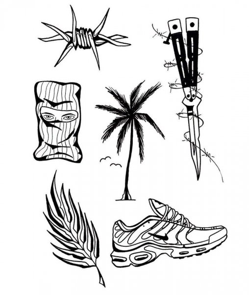 Маленькие тату для мужчин эскизы