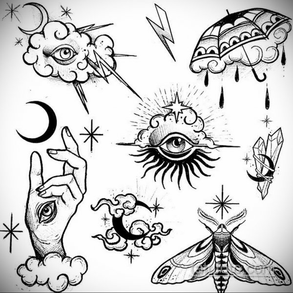 Эскиз маленькой тату