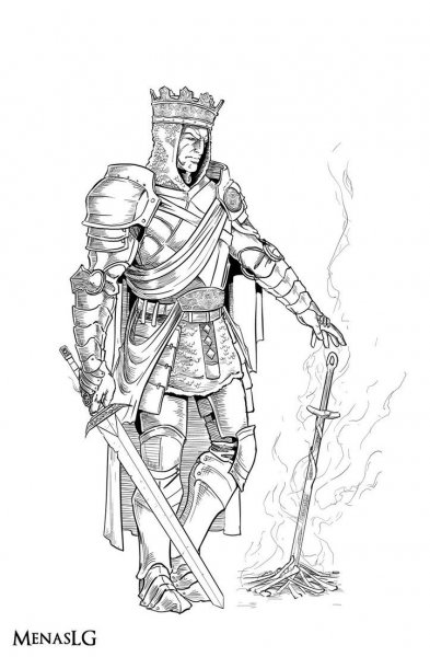 Архангел Тираэль тату эскиз