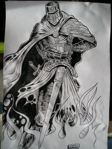 Тату рыцарь эскизы