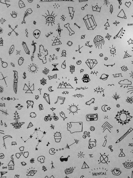 Тату иглой эскизы