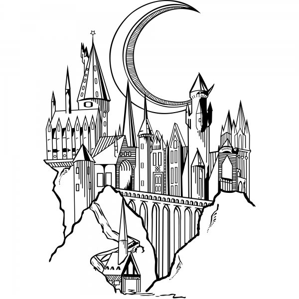 Рисунки из Гарри Поттера Хогвартс