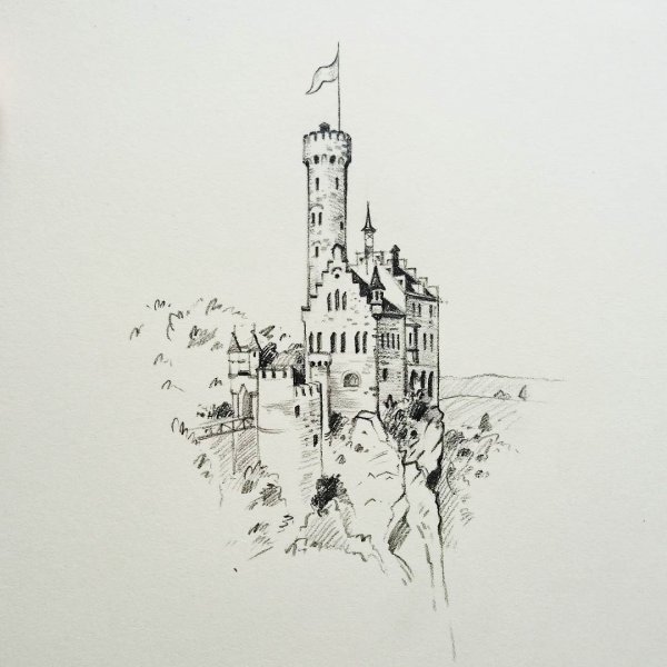 Замок эскиз