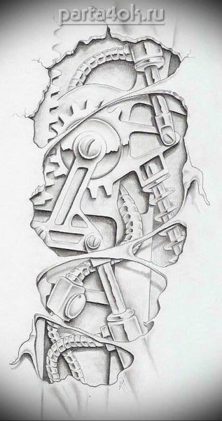 Эскизы для тату биометрика