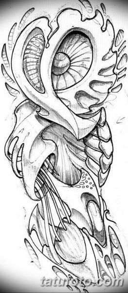 Рисунки в стиле биомеханика