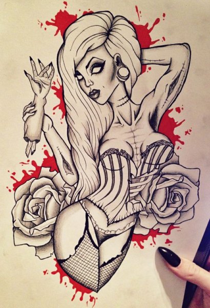 Эротические тату эскизы