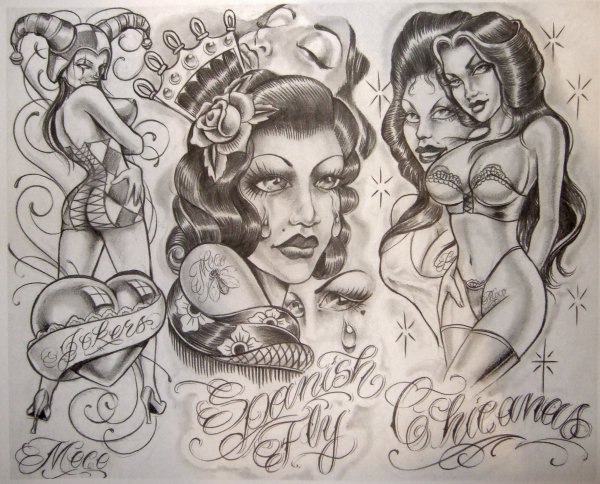 Эскизы в стиле Чикаго