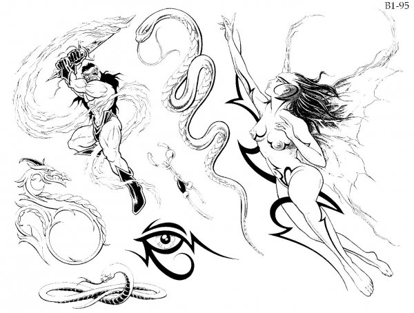 Женские тату эскизы карандашом