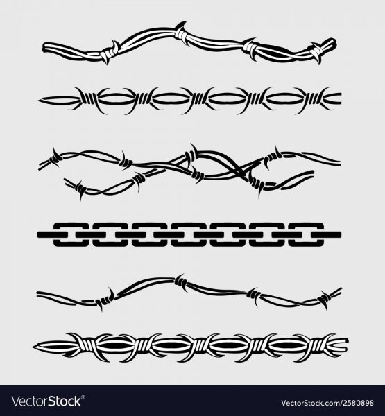 Колючая проволока узор