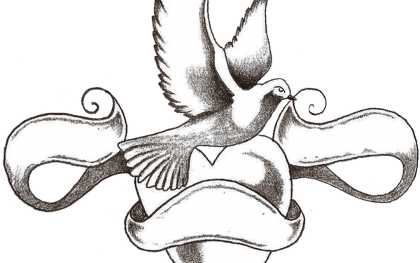 Голуби с сердцем