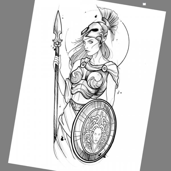 Набросок воина