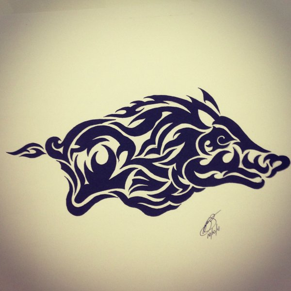 Кабан орнамент