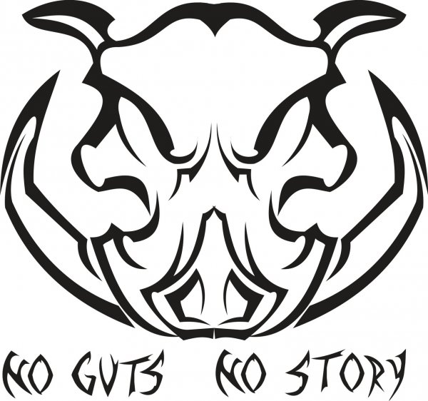 Трафарет Татуировки кабана