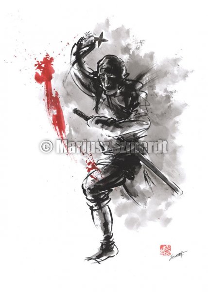 Ниндзя Самурай тату