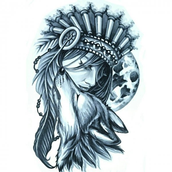 Индейцы тату эскизы