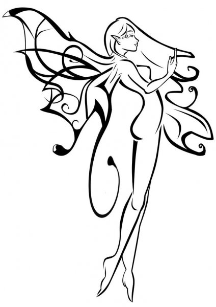 Фея арт эскиз
