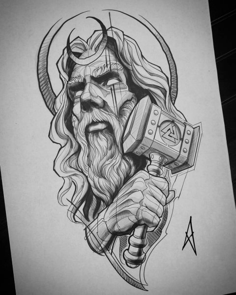 Эскизы богов