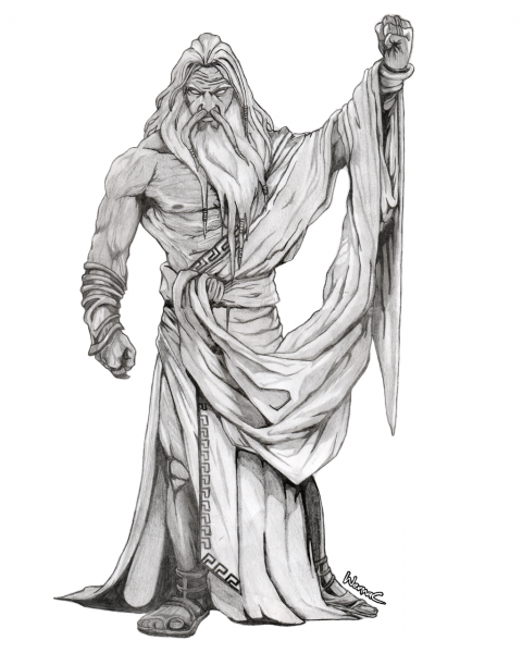 Тату Зевс Посейдон